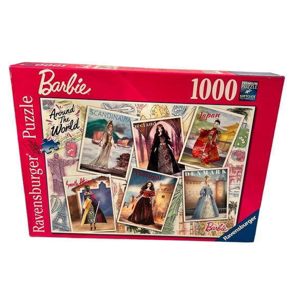 Barbie Around The World Ravensburger 1000 Premium Puzzle - Picture 1 of 3